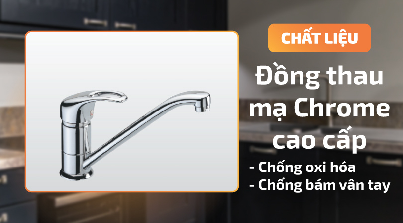 Malloca K120N vật liệu đồng thau mạ Chrome