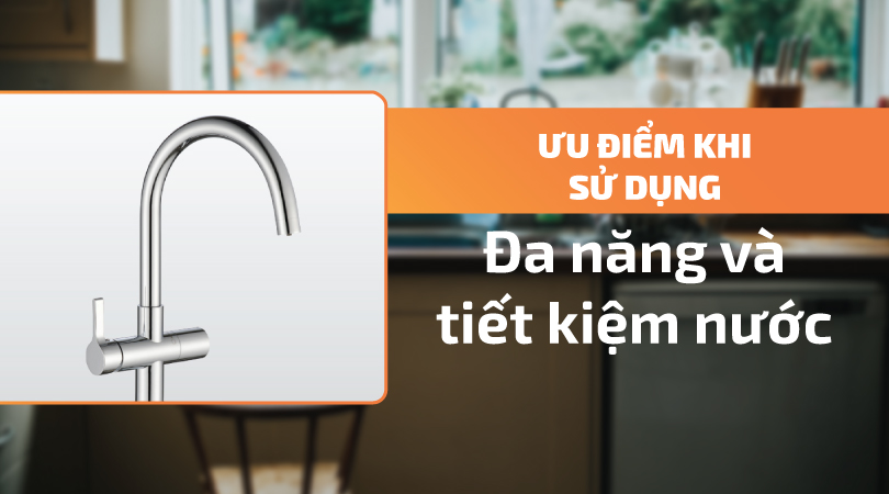 Vòi rửa chén Malloca K150DW - Tiết kiệm nước