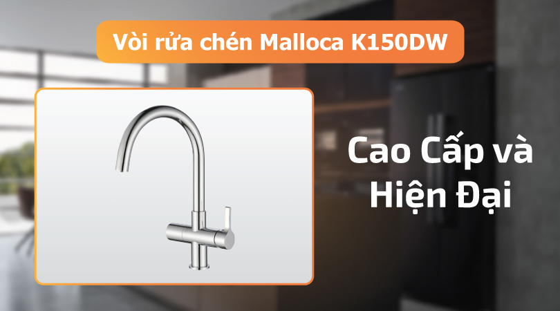 Malloca K150DW thiết kế với bề mặt sáng bóng
