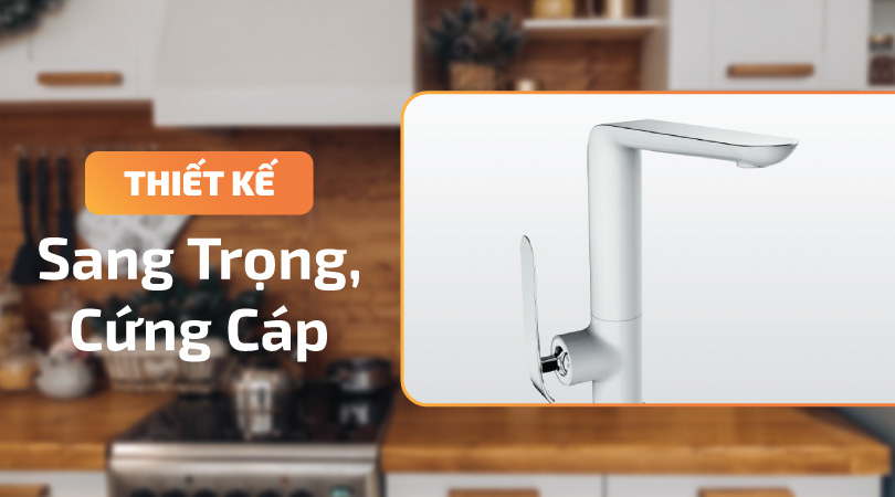 Vòi rửa chén Malloca K275C thiết kế