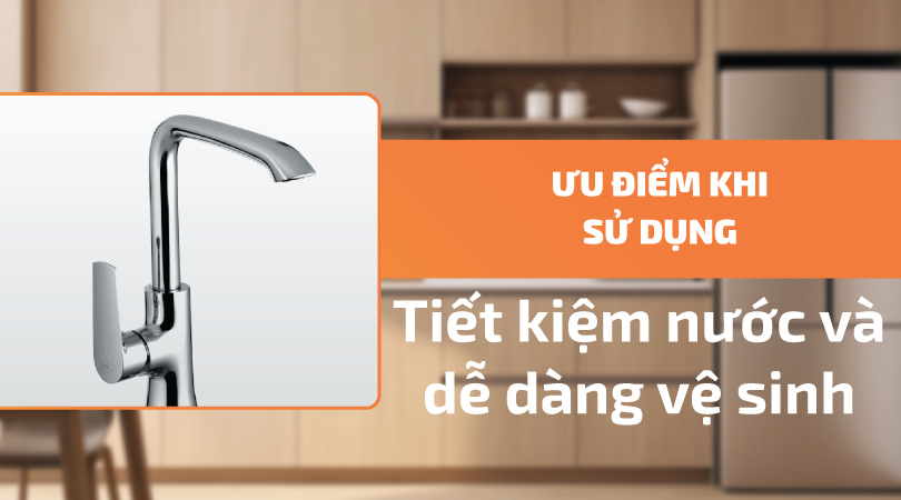 Vòi rửa chén Malloca K290C - Tiết kiệm nước