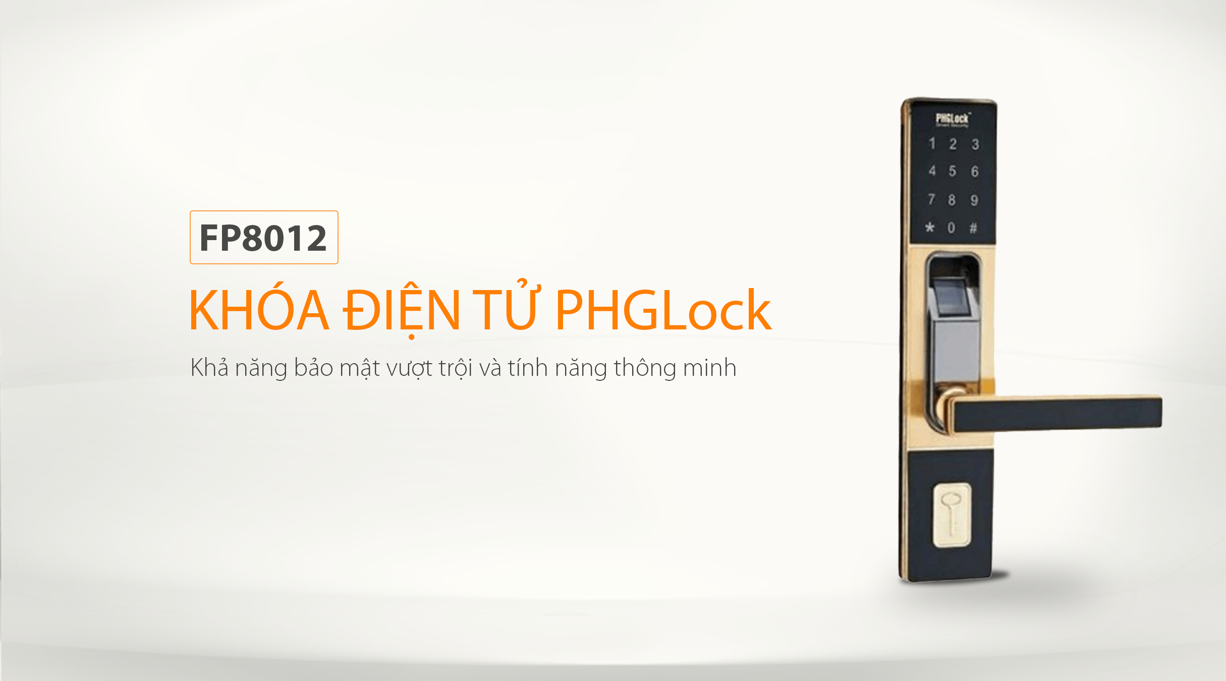 Thiết kế nổi bật của khóa điện tử PHGlock FP8012