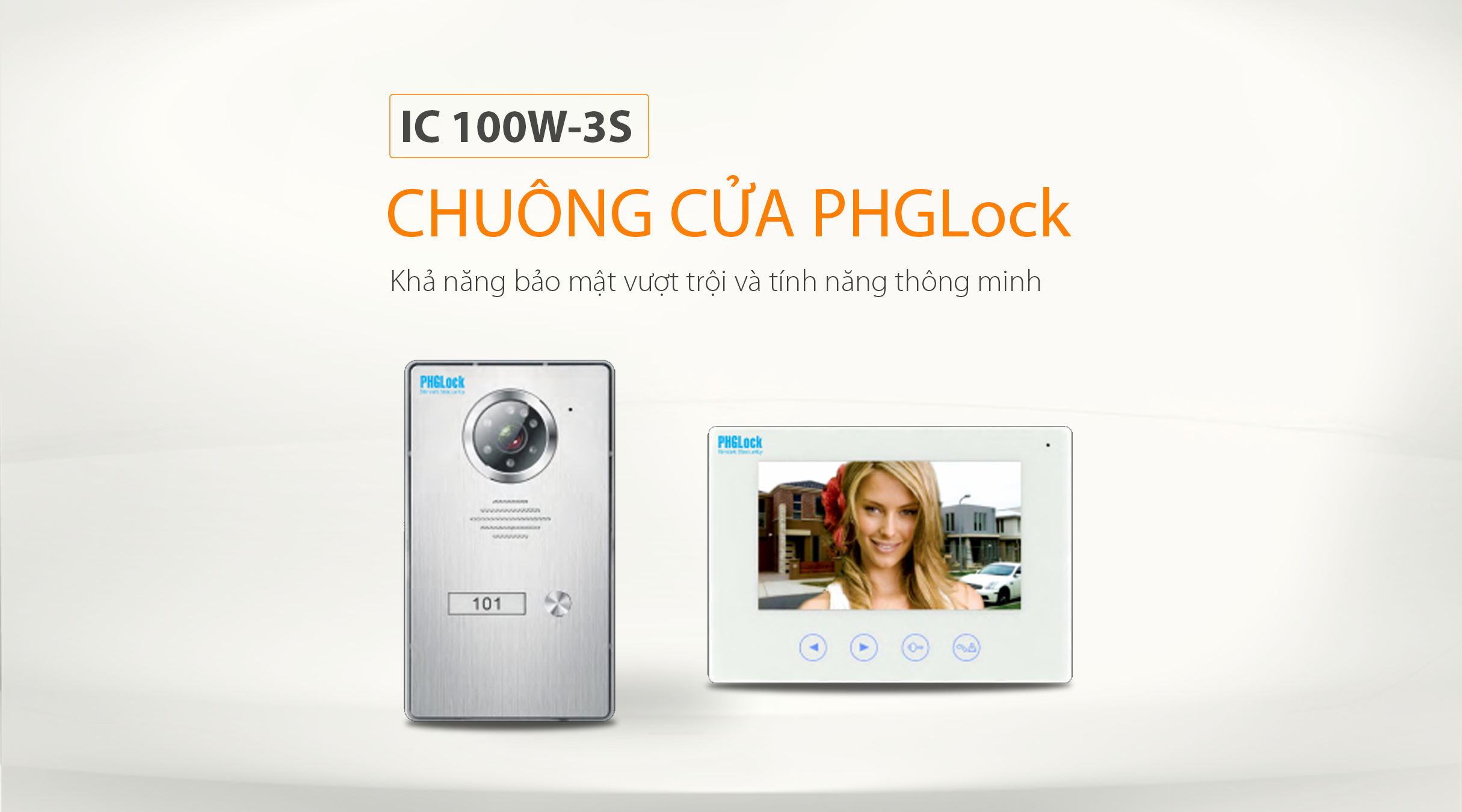 Thiết kế của chuông cửa PHGLock IC 100W-3S