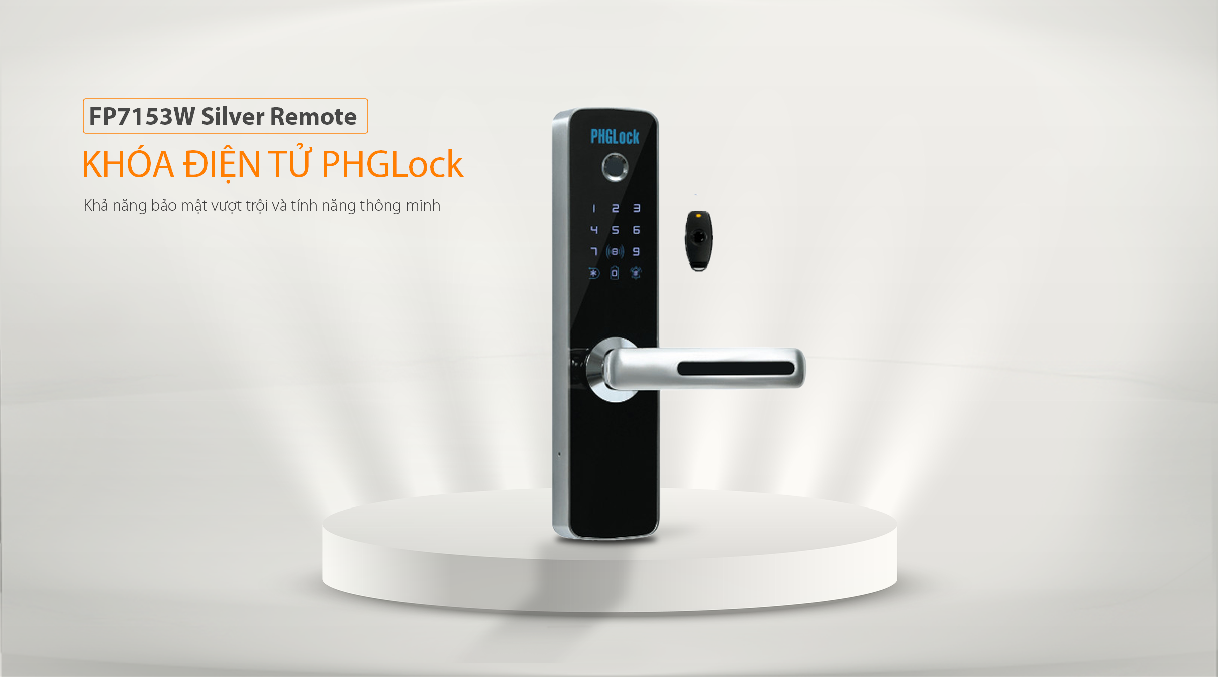 Tính năng nổi bật của khóa điện tử PHGlock FP7153W Silver Remote