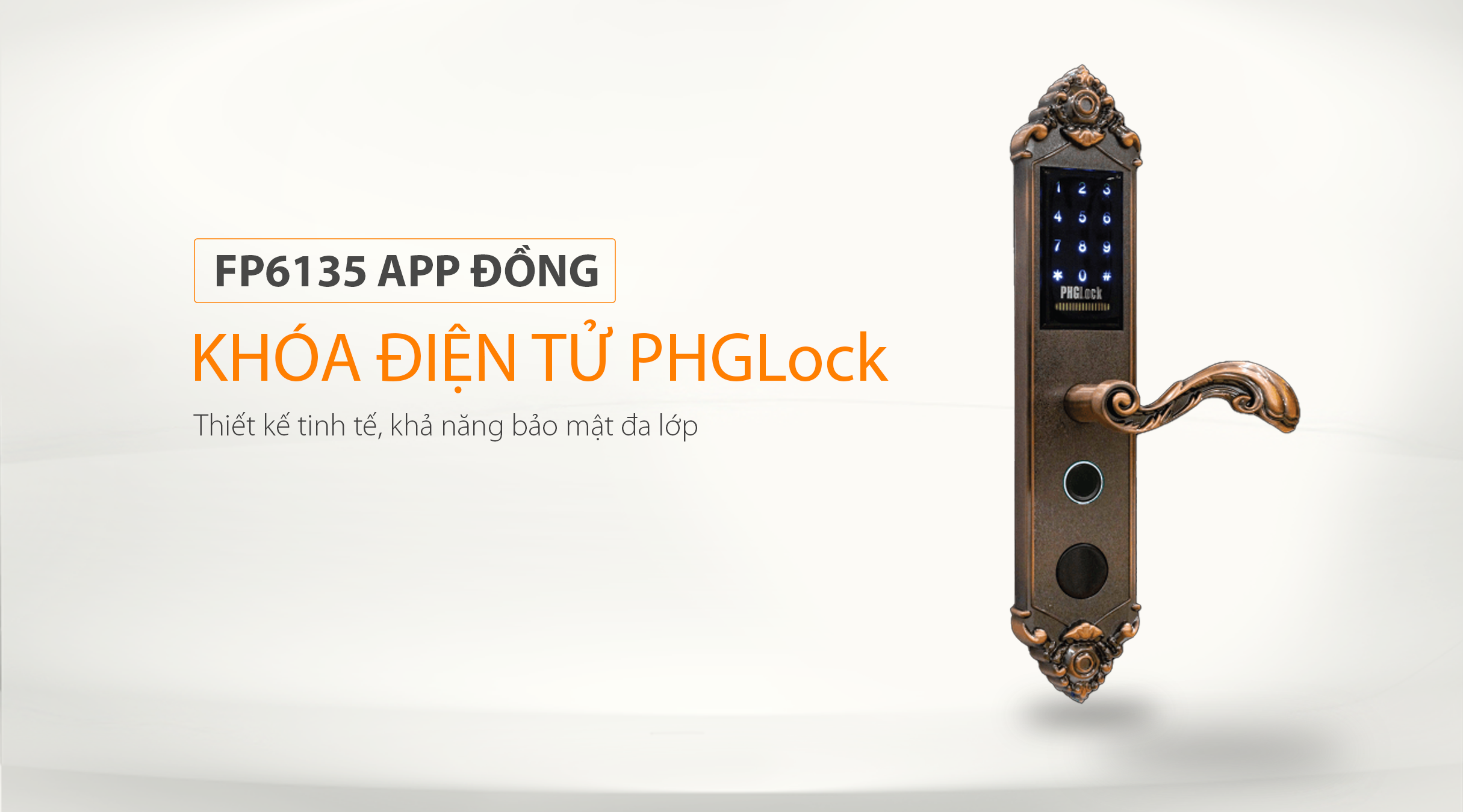 Thông số kỹ thuật của khóa điện tử PHGlock FP6135 APP đồng