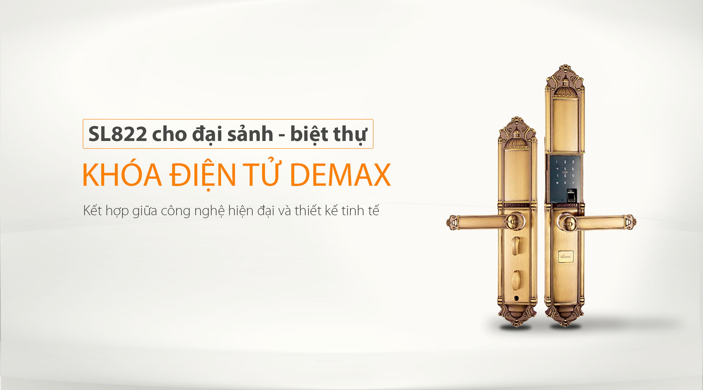 Thông số kỹ thuật của khóa điện tử Demax EL822 Gold