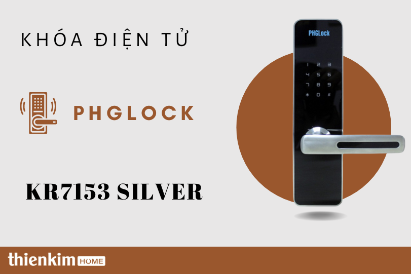 Khóa điện tử PHGlock KR7153 Silver