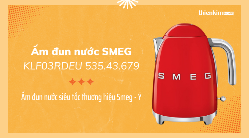 Hình ảnh Ấm đun nước SMEG KLF03RDEU 535.43.679