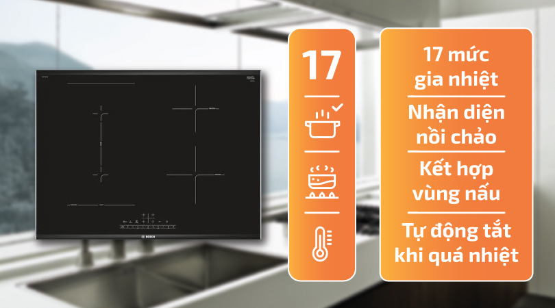 Chức năng của bếp Từ Bosch HMH.PVS775FC5E - Serie 6