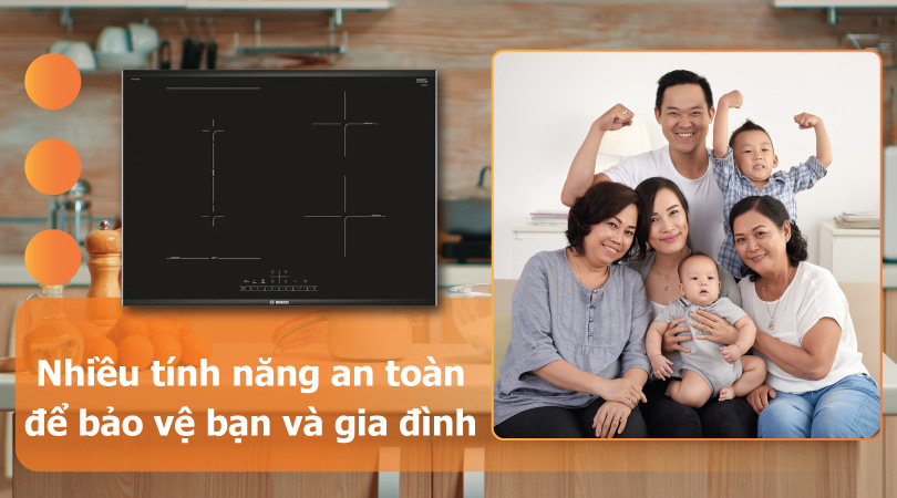 Bosch HMH.PVS775FC5E Serie 6 - Nhiều tính năng an toàn