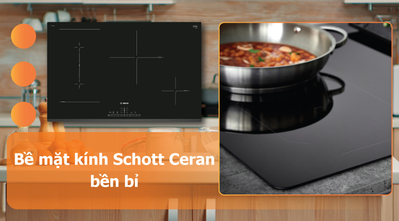 Bề mặt kính của BOSCH HMH.PVS831FB5E Series 6