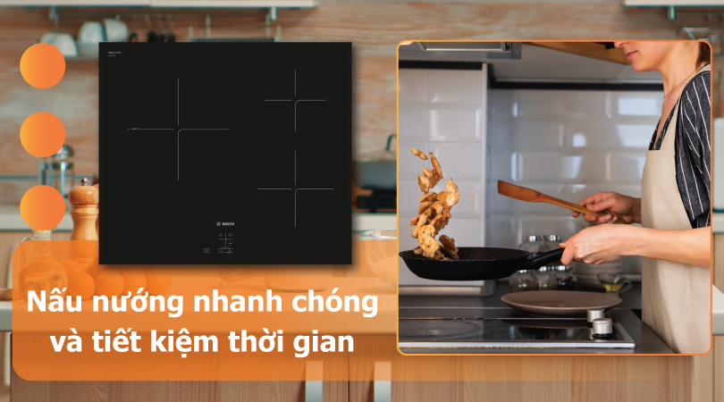 Nâu nướng nhanh chóng với BOSCH PUC61KAA5E TGB