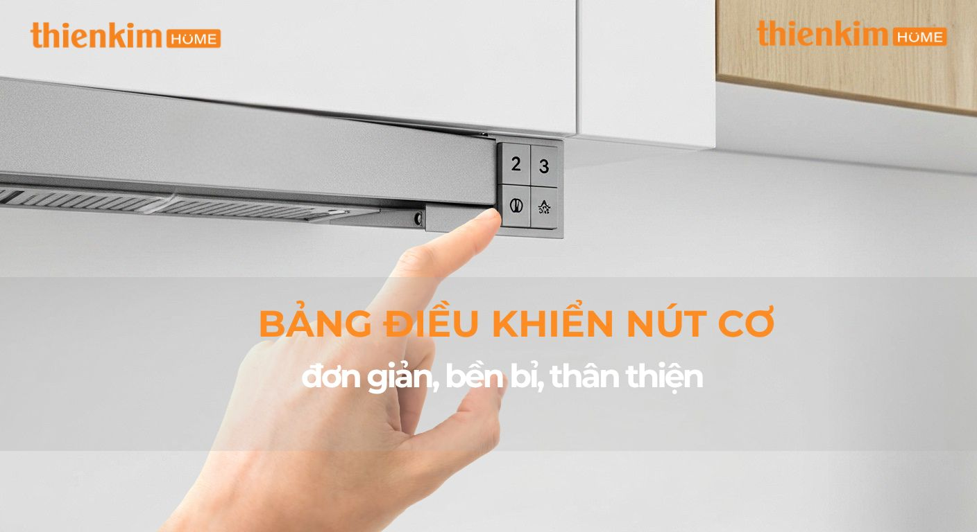 Bảng điều khiển nút cơ Bosch DFT63AC50 – thao tác dễ dàng, bền bỉ theo thời gian.