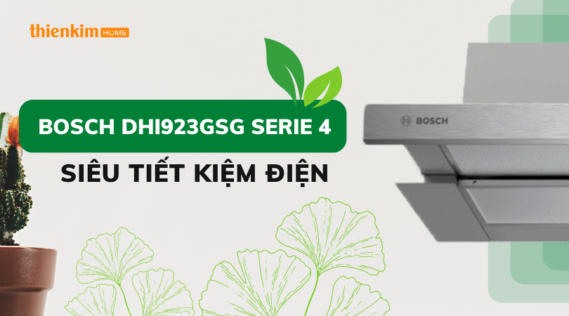 Siêu tiết kiệm Máy hút mùi âm tủ Bosch DHI923GSG Serie 4