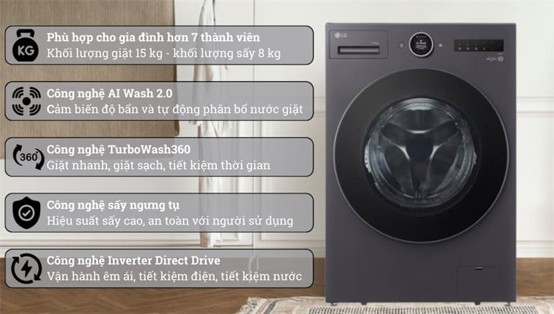 có nên mua máy giặt sấy​