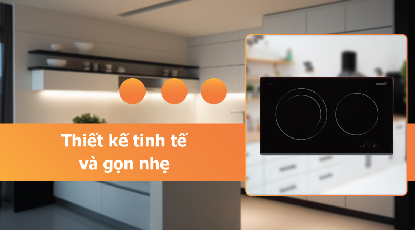 Bếp điện bếp từ Cata - Thiết kế tinh tế