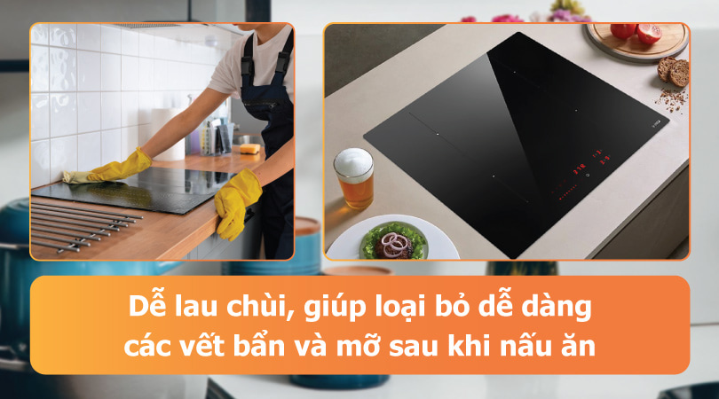 Bếp điện bếp từ Elica - Dễ lau chùi