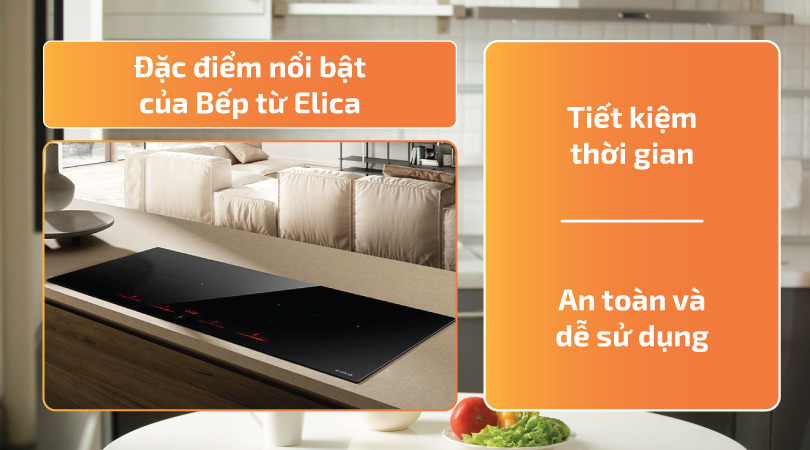 Bếp điện bếp từ Elica - Đặt điểm nổi bật