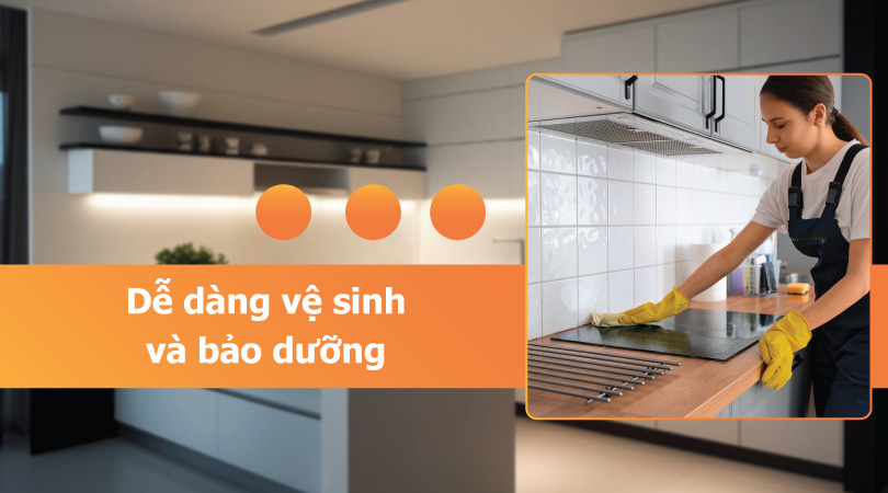 Bếp điện bếp từ Smeg - Dễ dàng vệ sinh và bảo dưỡng