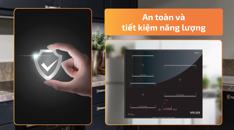 Bếp điện bếp từ Spelier - An toàn và tiết kiệm