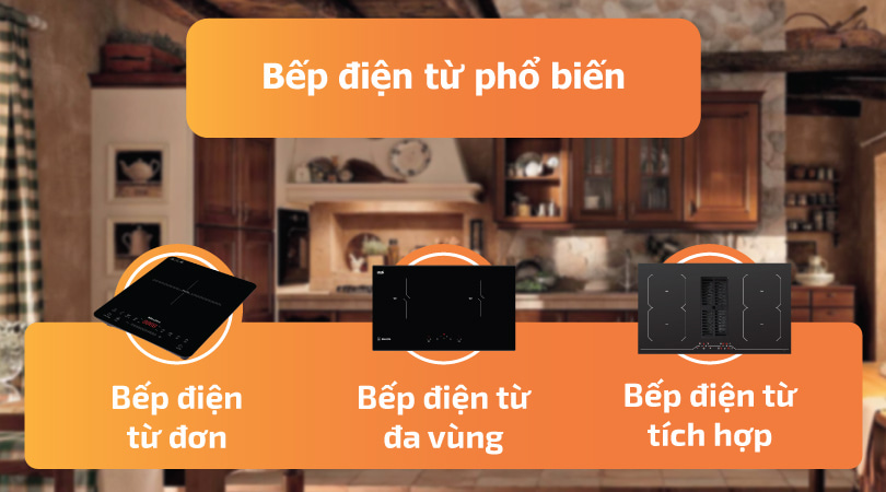 Bếp điện từ phổ biến