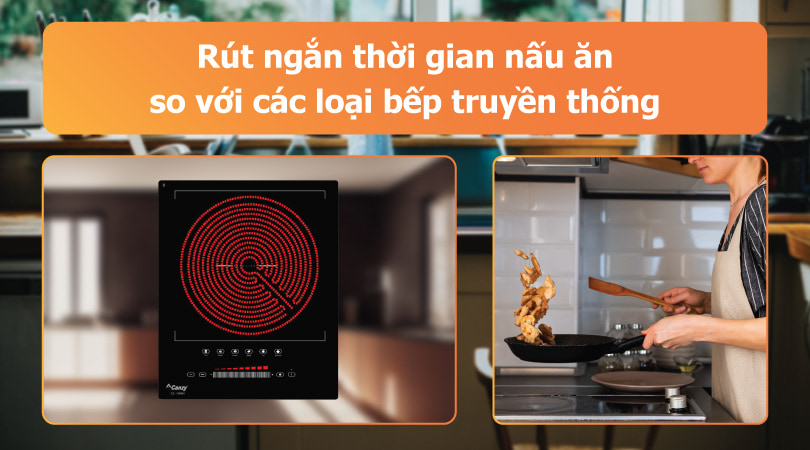 Bếp hồng ngoại đơn rút ngắn thời gian nấu ăn - Thiên Kim Home