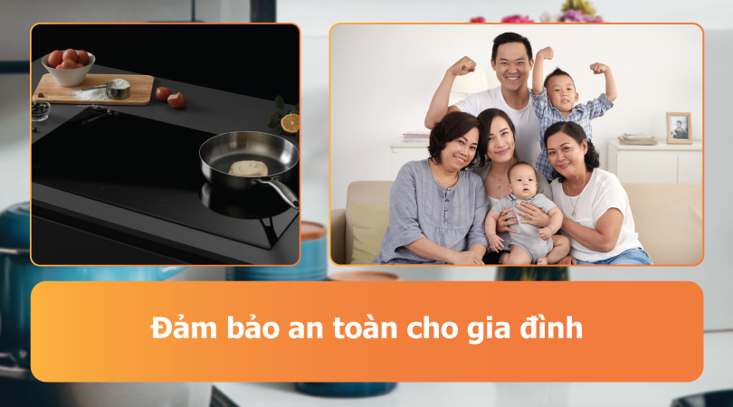 Bếp từ đôi đảm bảo an toàn cho gia đình - Thiên Kim Home