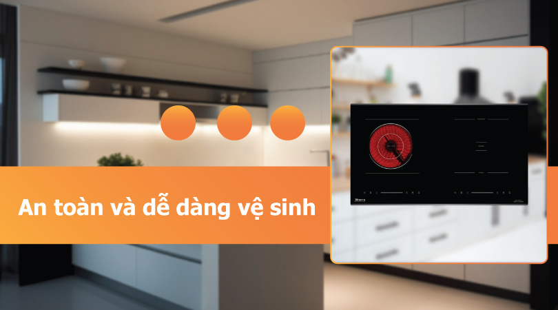 Bếp điện bếp từ Binova an toàn và dễ vệ sinh - Thiên Kim Home
