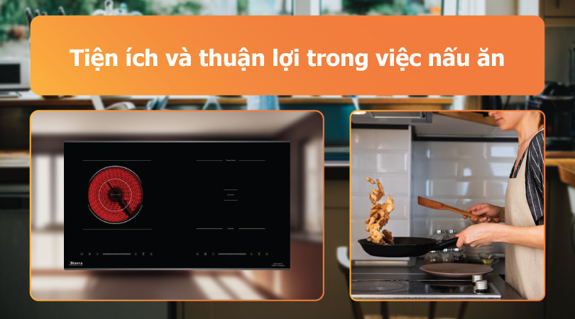Bếp điện bếp từ Binova tiện ích trong việc nấu ăn - Thiên Kim Home