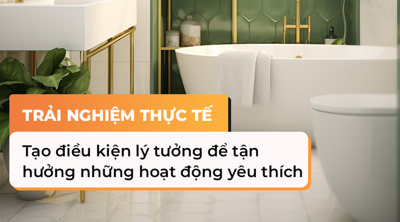 Trải nghiệm thực tế bồn tắm nằm - Thiên Kim Home