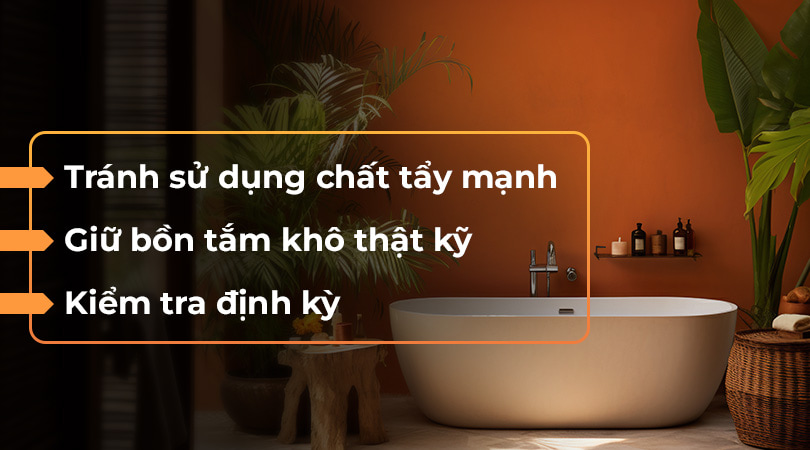 Bồn tắm Euroking lưu ý khi sử dụng - Thiên Kim Home