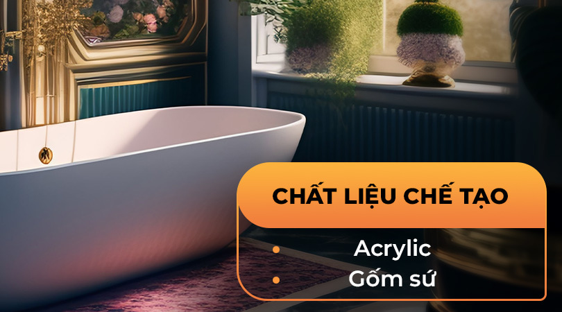 Chất liệu chế tạo bồn tắm Nofer - Thiên Kim Home