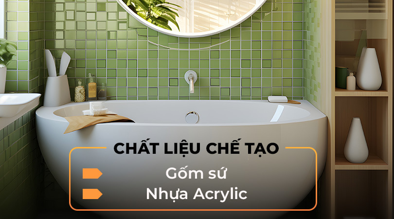 Chất liệu chế tạo bồn tắm Toto - Thiên Kim Home