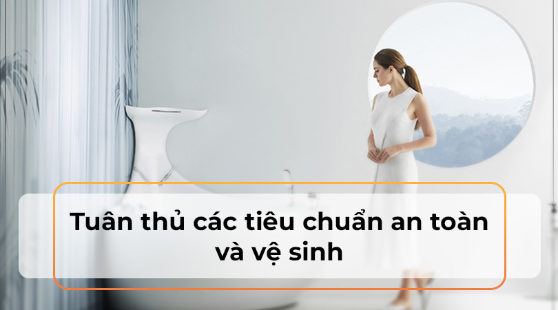Bồn tắm Việt Mỹ tuân thủ các tiêu chuẩn an toàn vệ sinh - Thiên Kim Home