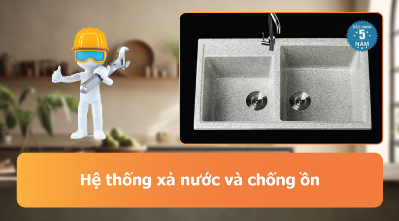 tính năng bồn: Hệ thống xả nước và chống ồn