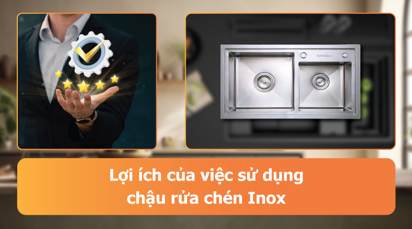 Lợi ích của việc sử dụng chậu rửa chén Inox