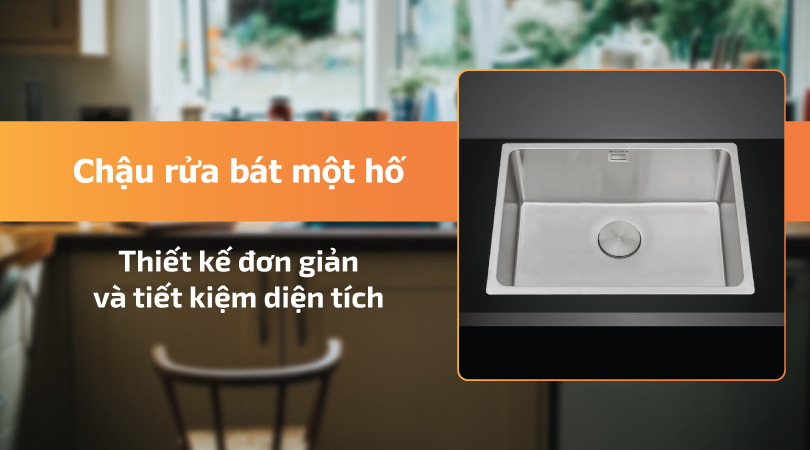 Tổng quan về chậu rửa bát 1 hố
