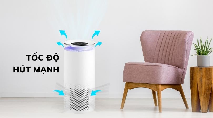 Tốc độ hút mạnh