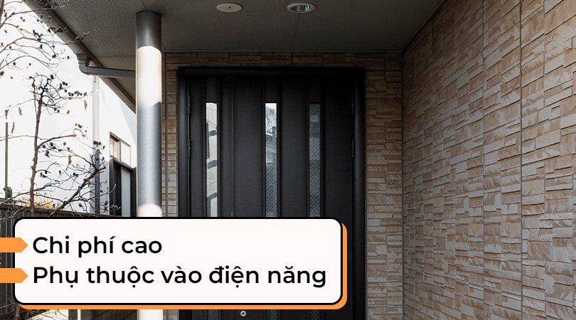 Chuông cửa màn hình chi phí cao và phụ thuộc và điện năng
