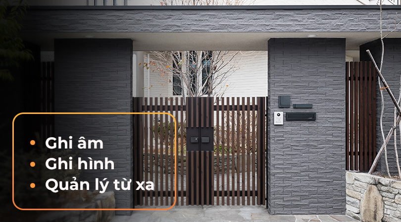 Chuông cửa màn hình có tính năng ghi âm ghi hình và quản lý từ xa