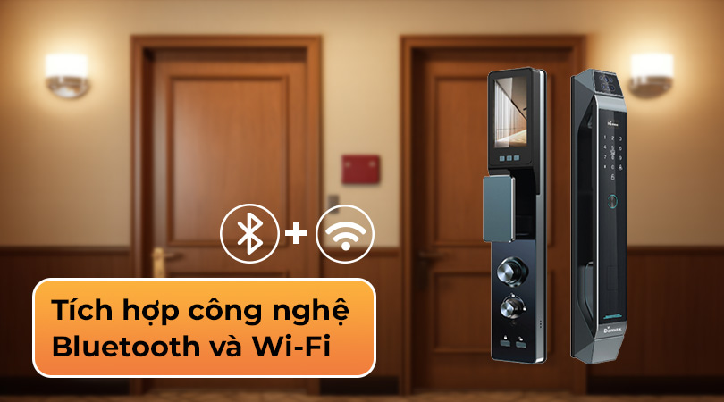 Khóa điện tử Demax tích hợp công nghệ Bluetooth và Wifi