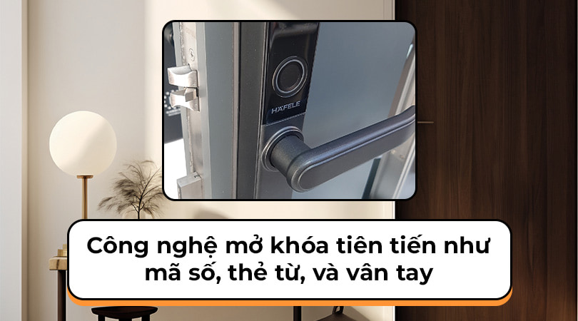 Khóa điện tử Hafele - Công nghệ mở khóa tiên tiến