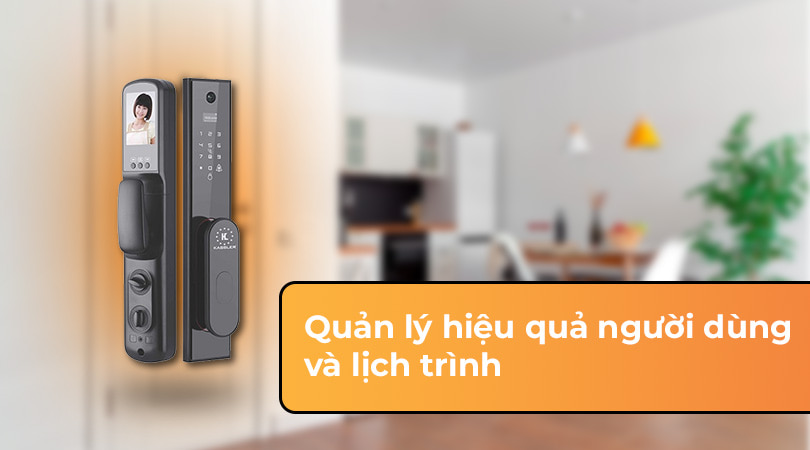 Khóa điện tử Kassler quản lý hiệu quả người dùng và lịch trình