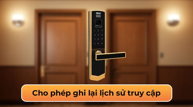 Khóa điện tử PHGlock có khả năng ghi lại lịch sử truy cập