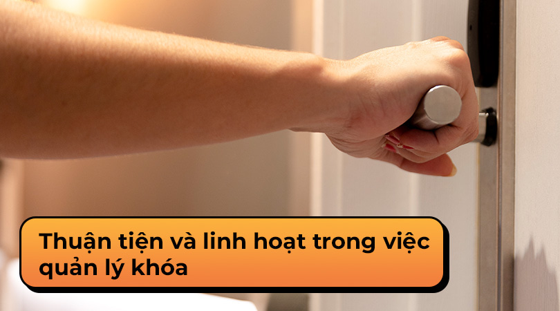 Khóa điện tử Vickini thuận tiện và linh hoạt trong việc quản lý khóa