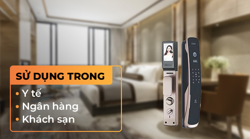 Khóa vân tay được ứng dụng rộng rãi trong ngành y tế, ngân hàng, khách sạn