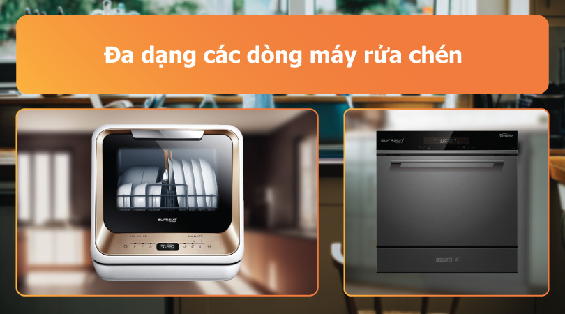 Máy rửa chén Eurosun đa dạng các dòng máy - Thiên Kim Home