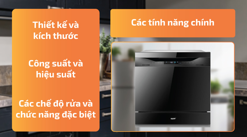 Các tính năng của máy rửa chén KAFF