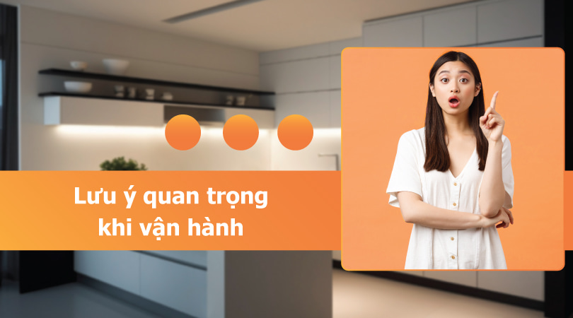 Lưu ý khi vận hành máy rửa chén KAFF
