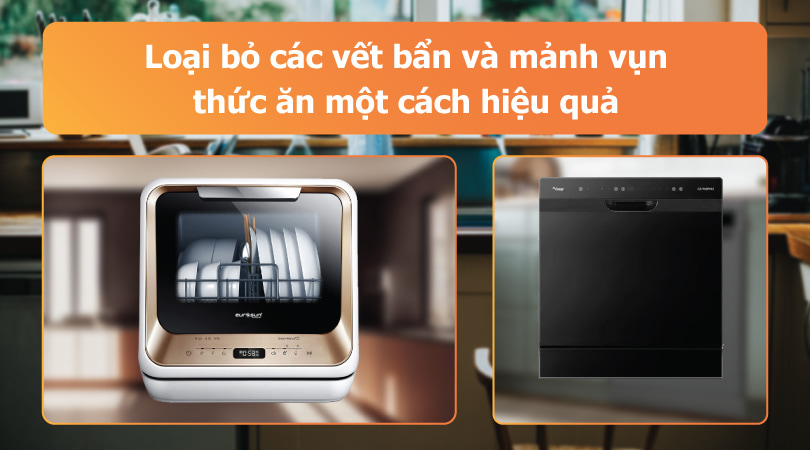 Máy rửa chén mini loại bỏ vết bẩn và và bụi bẩn - Thiên Kim Home